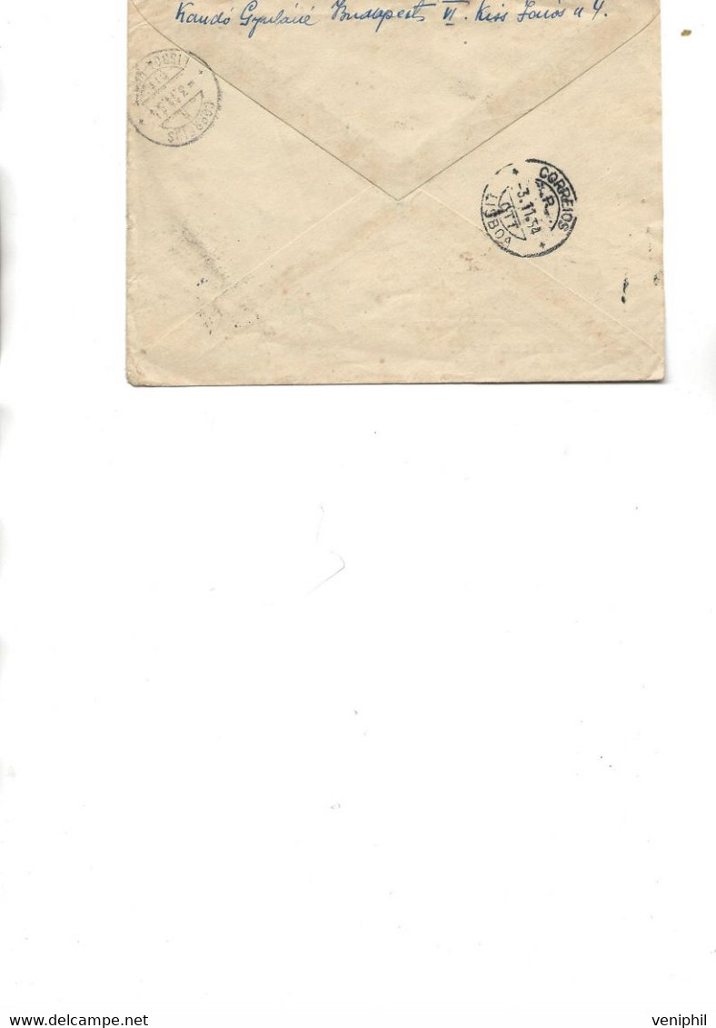 HONGRIE -LETTRE RECOMMANDEE AFFRANCHIE N° 1091 - 1127-1128-1129  -ANNEE 1954 - Postmark Collection