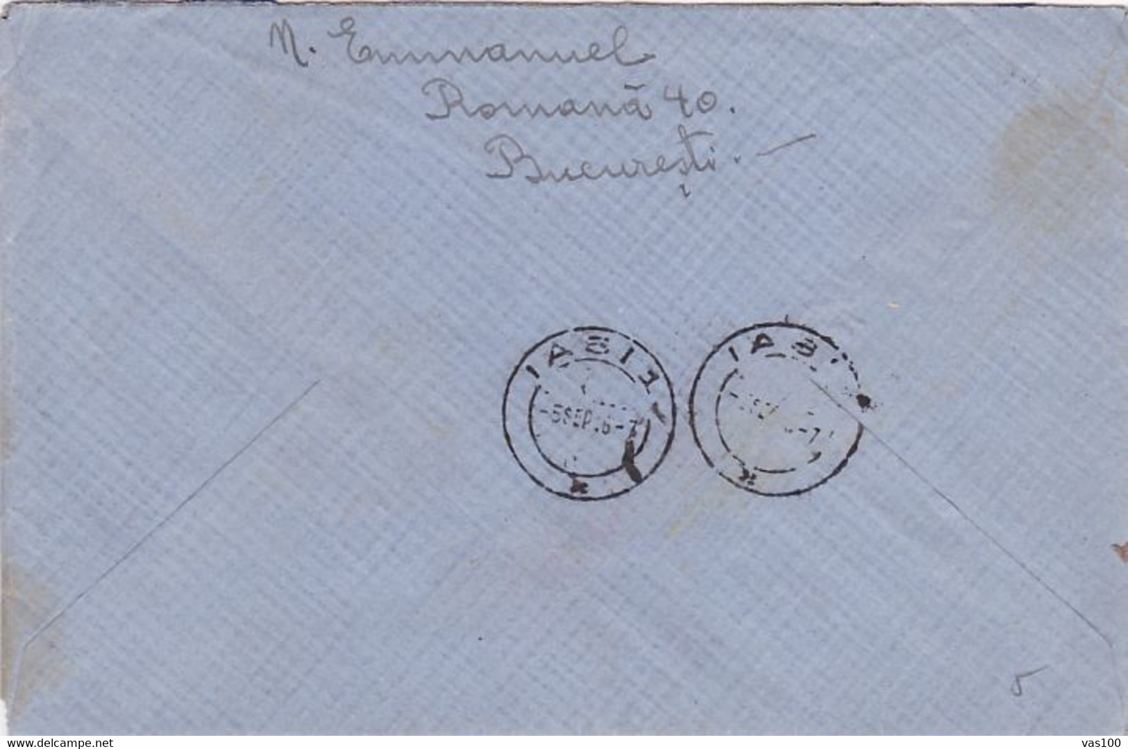 WW2, KING MICHAEL, STAMPS ON REGISTERED COVER, 1946, ROMANIA - 2de Wereldoorlog (Brieven)