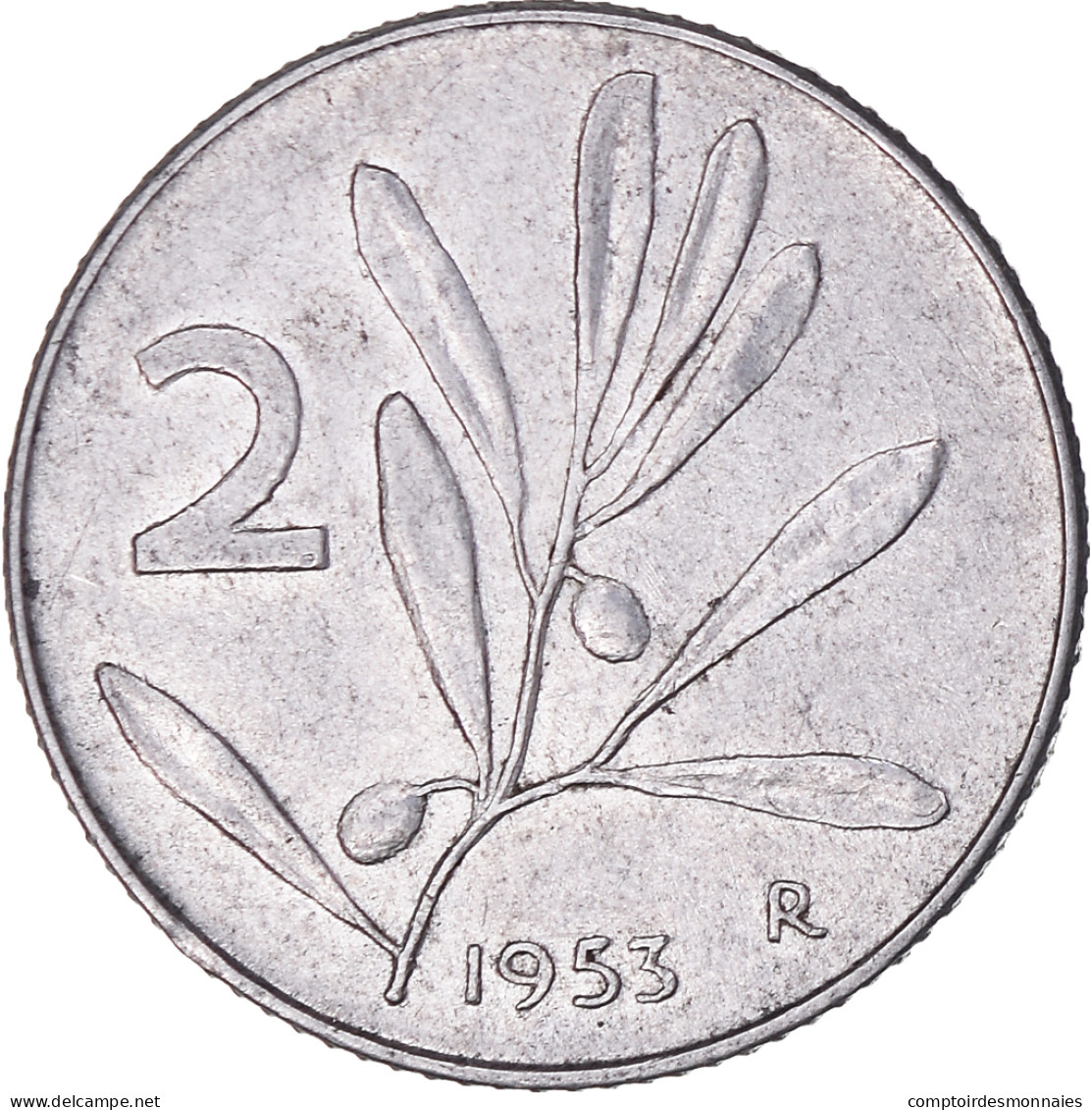 Monnaie, Italie, 2 Lire, 1953, Rome, TTB, Aluminium, KM:94 - 2 Liras