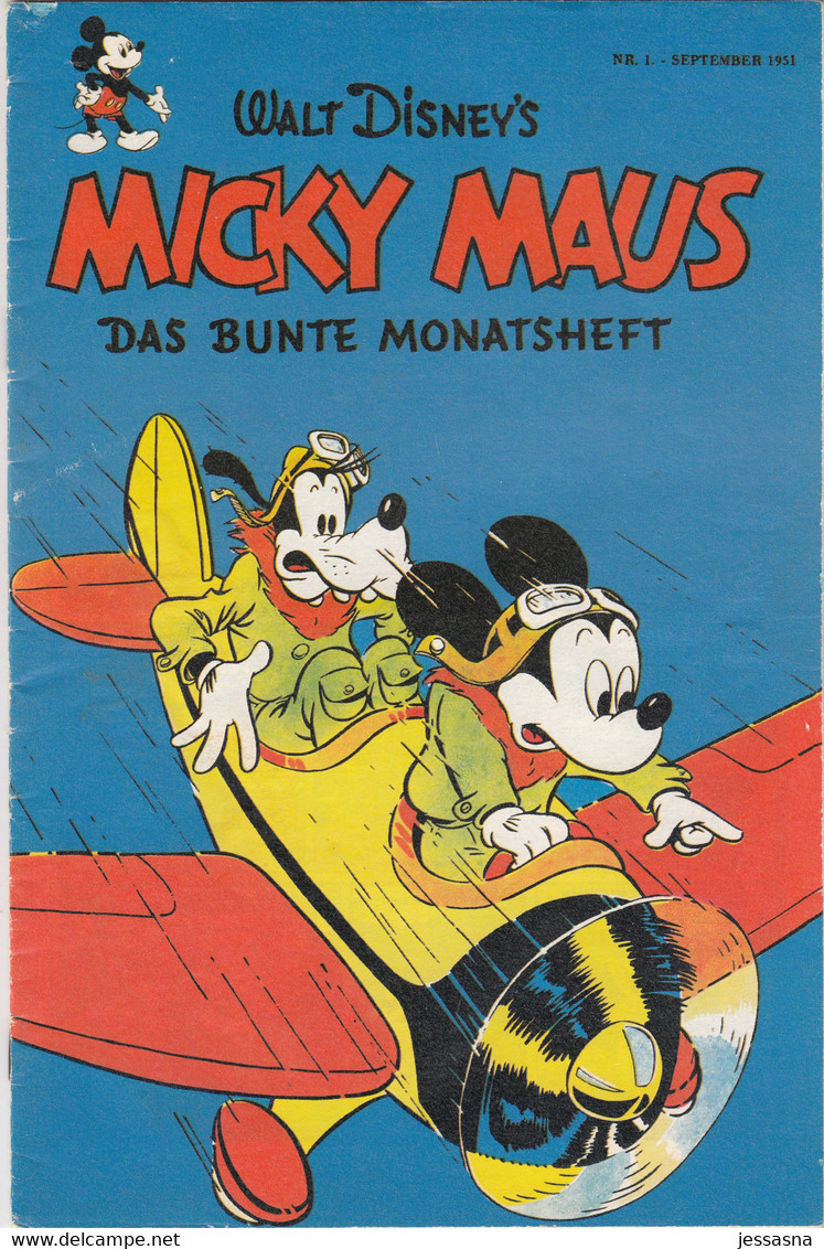 Das 1. Micky Maus Heft - Nr1 September 1951 - Reprint 2001 - Walt Disney