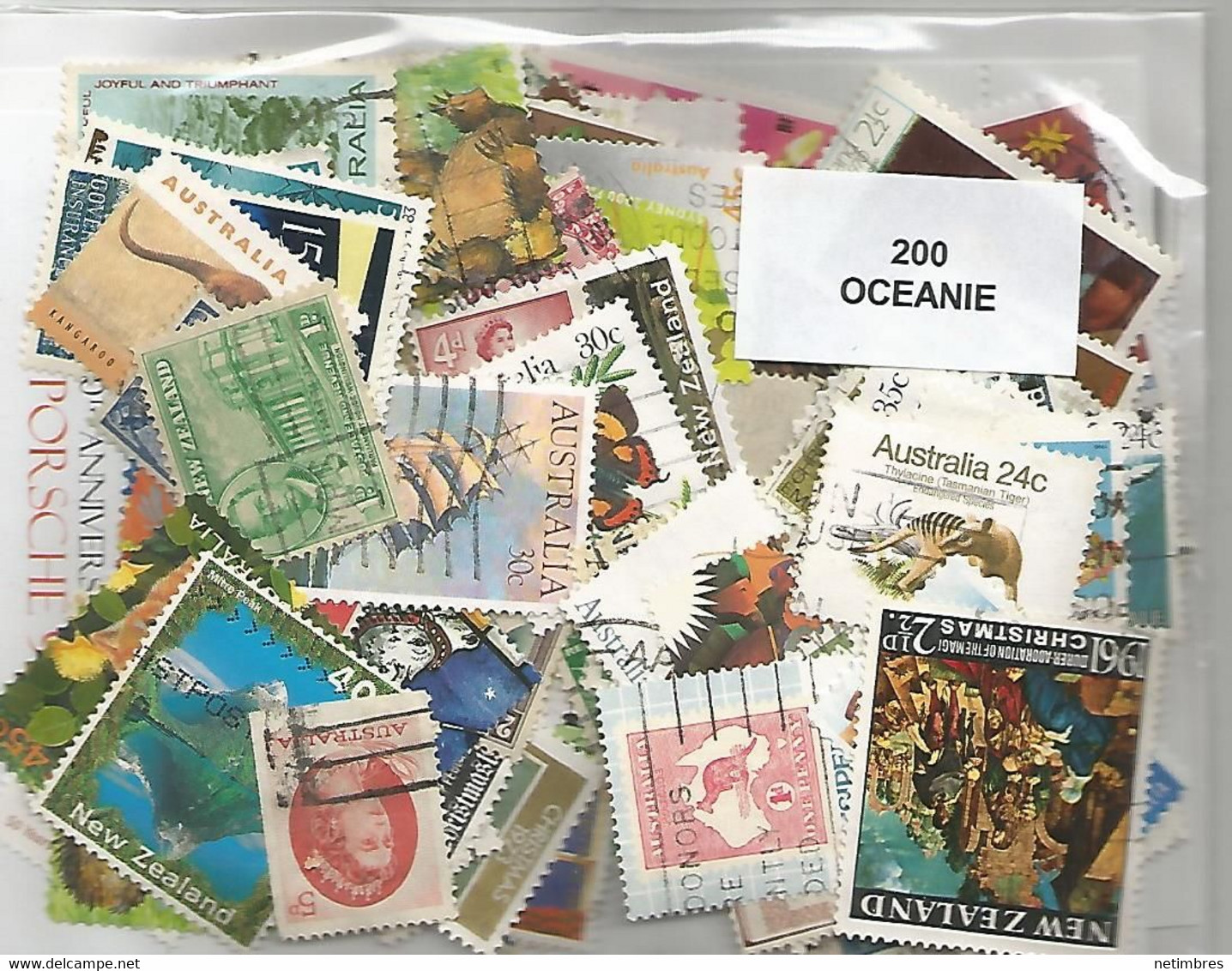 Lot De 200 Timbres D'Oceanie - Vrac (max 999 Timbres)