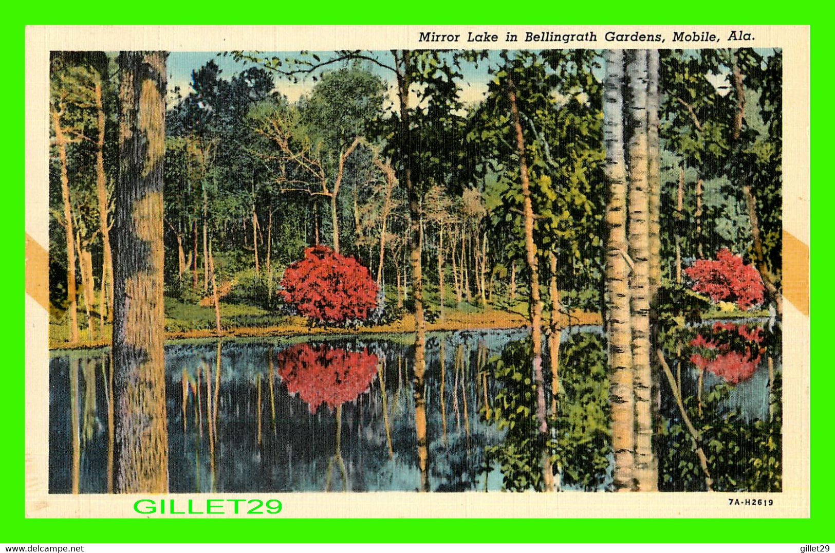 MOBILE, AL - MIRROR LAKE IN BELLINGRATH GARDENS - ON ISLE-OIES-RIVER - CARTER'S NEWS AGENCY - - Mobile