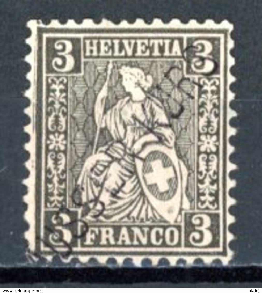 Helvetia   Y&T    34   Mi   21   X   ---     Sans Gomme  --  Annulé : Ausser Kurs  --   TB - Unused Stamps