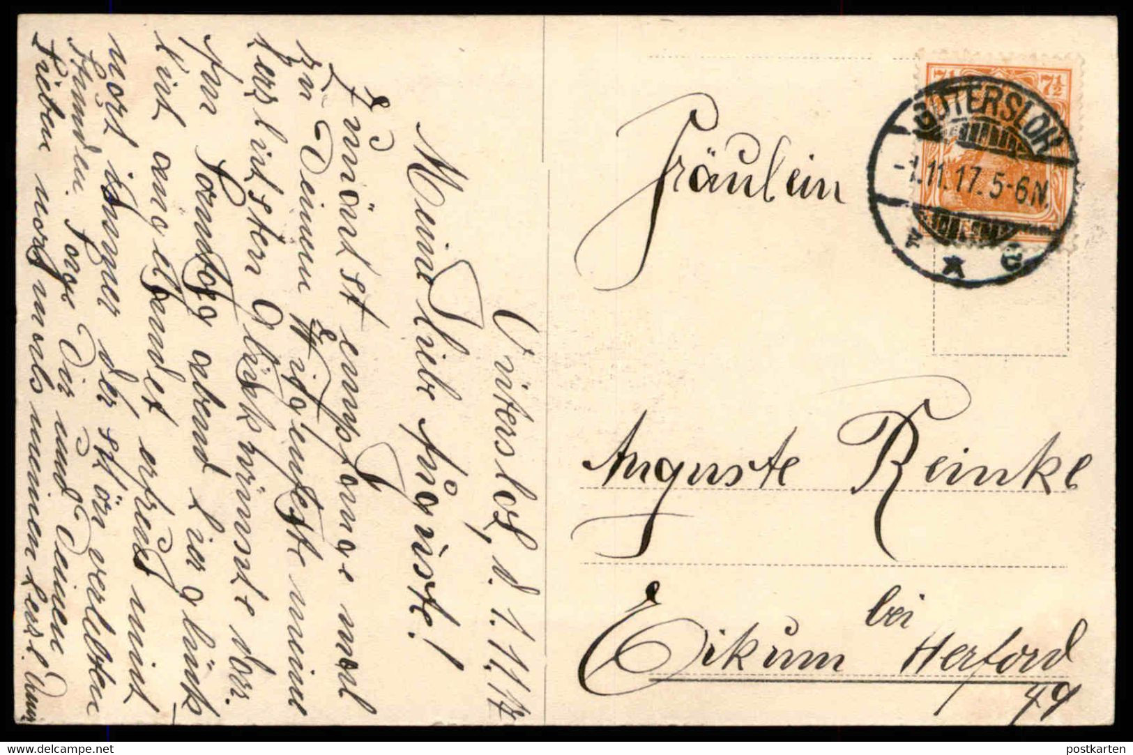 ALTE POSTKARTE GÜTERSLOH JAHRHUNDERT GEDENKSTEIN IM PARK 1913 DEN HELDEN VON 1813 LEIPZIG AK Ansichtskarte Postcard Cpa - Guetersloh