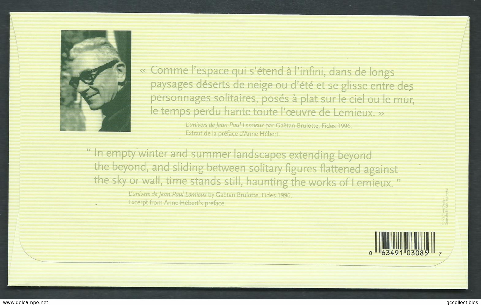 Canada - # 2067 FDC - Art Canada: Jean-Paul Lemieux - 2001-2010