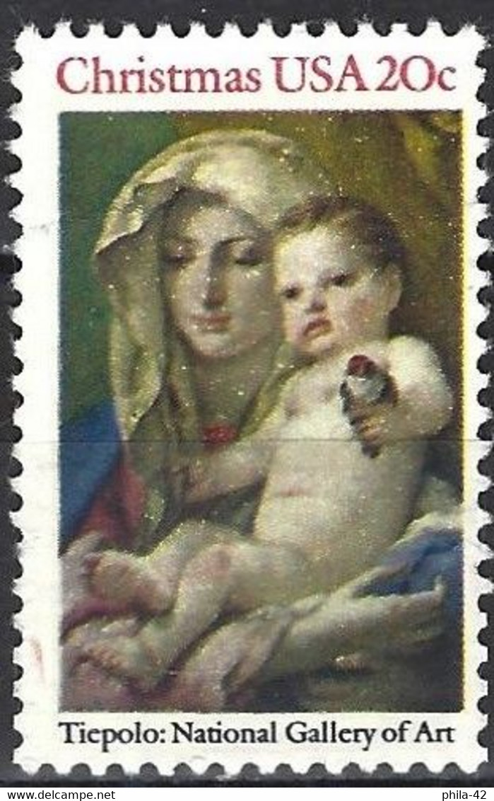 United States 1982 - Mi 1606 - YT 1456 ( Christmas - Madona By Giambattista Tiepolo ) - Gebraucht