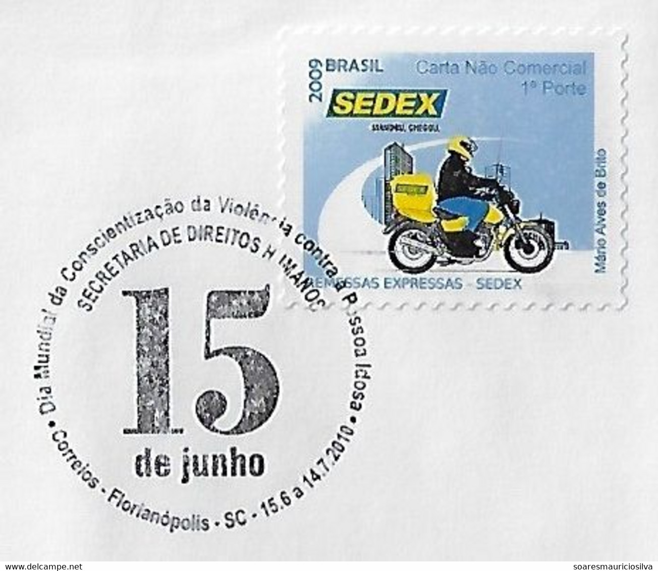 Brazil 2010 Cover With Commemorative Cancel World Elder Abuse Awareness Day Human Rights Secretariat - Briefe U. Dokumente