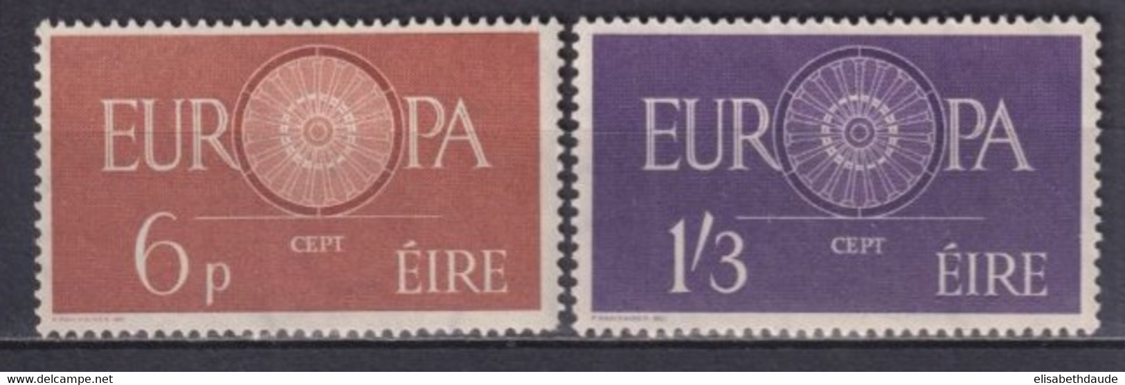 1960 - EUROPA / CEPT - IRLANDE - YVERT N°146/147 **MNH - COTE = 50 EUR. - 1960