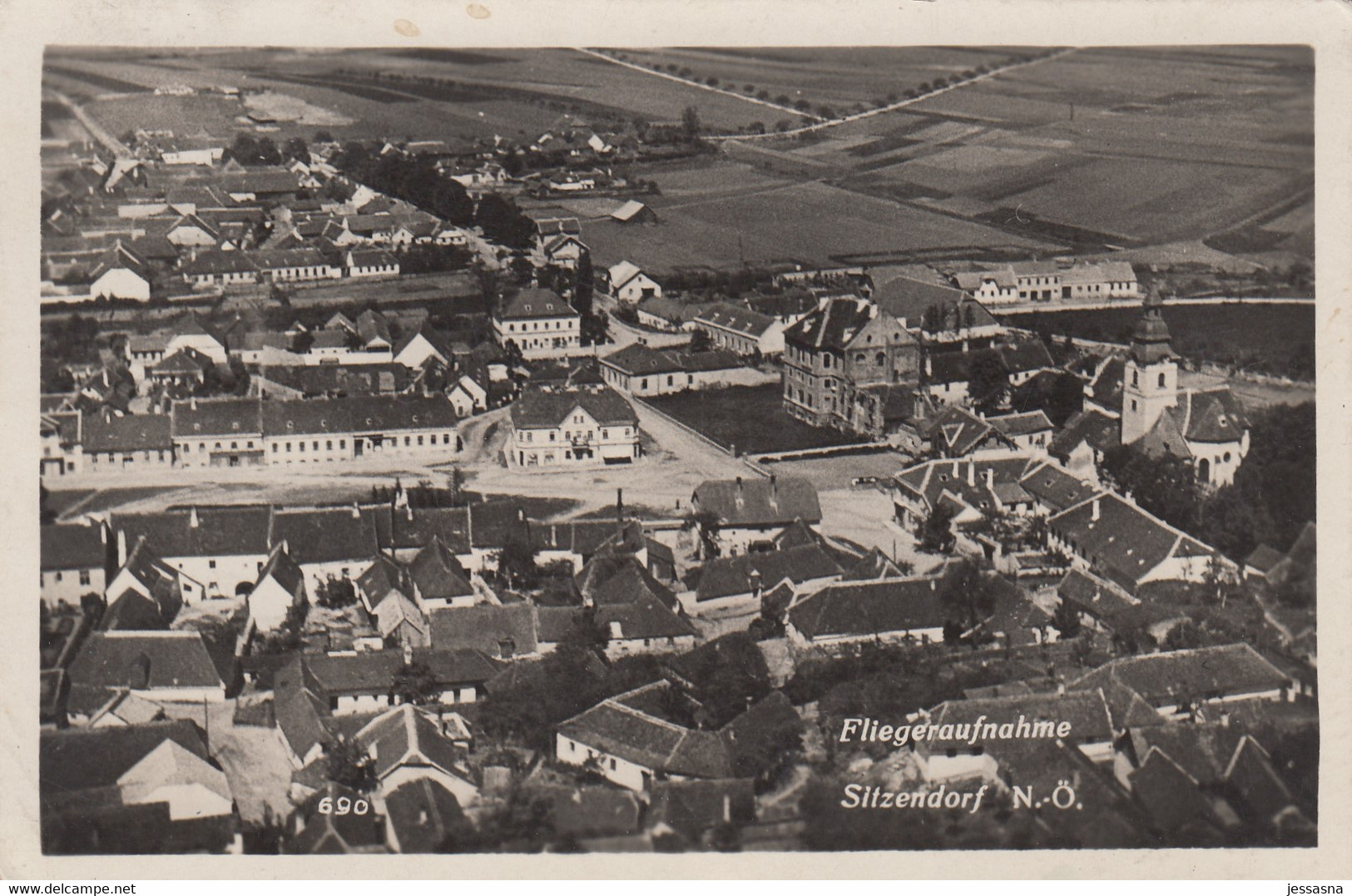 AK - SITZENDORF A/d Schmida Im Weinviertel - Fliegeraufnahme 1935 - Hollabrunn