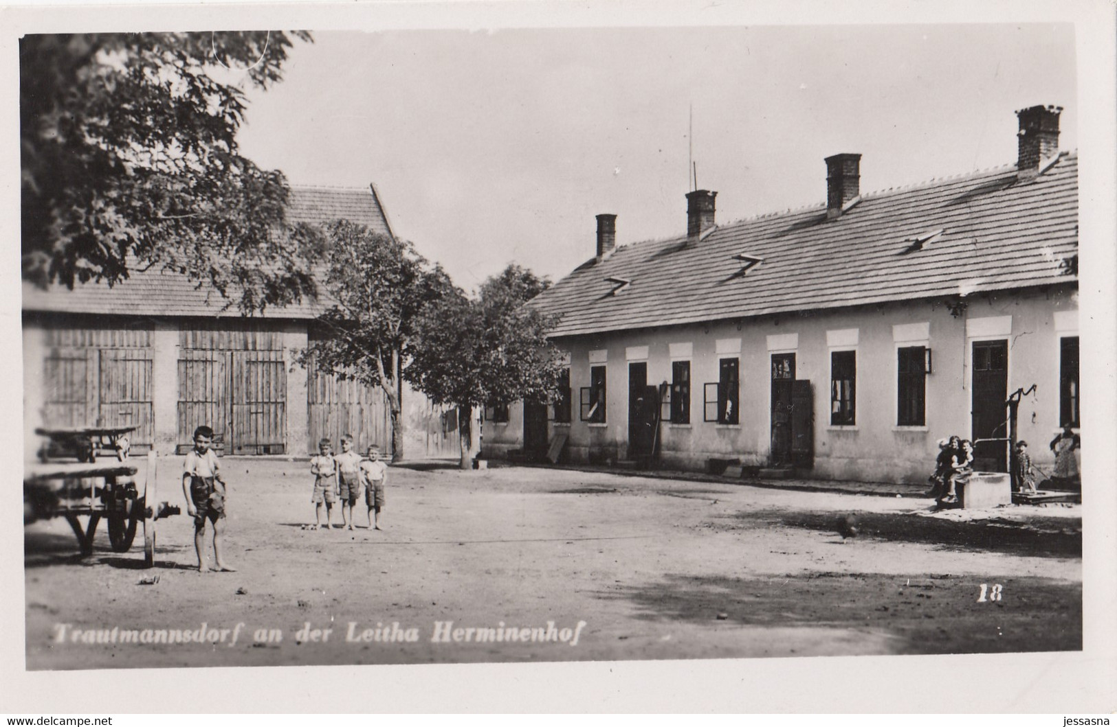 AK - TRAUTMANSDORF A/ D Leitha - Leben Am Gutshof Herminenhof 1941 - Bruck An Der Leitha