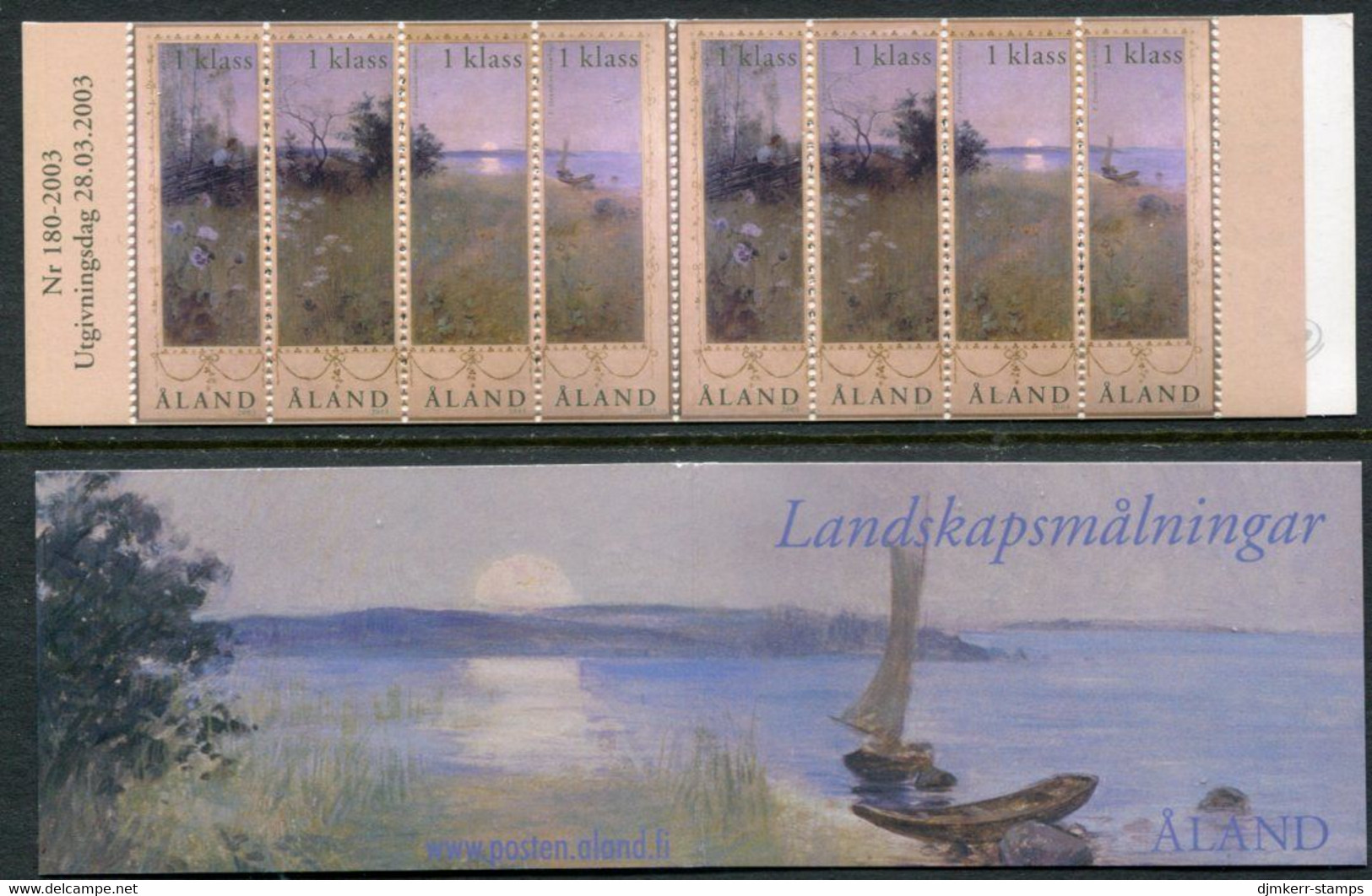 ALAND ISLANDS 2003 Summer Landscape Booklet MNH / **.  Michel 219-22 (MH11) - Aland