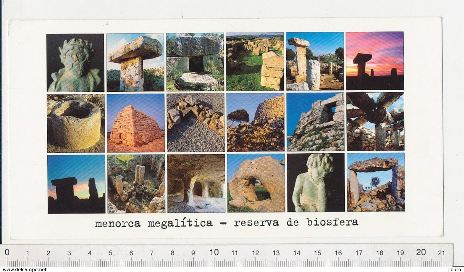 Format 21 X 10,5 Cm Menorca Megalitica - Reserva De Biosfera Mégalithes Thème Dolmen Espagne Baléares CP-GF - Menorca