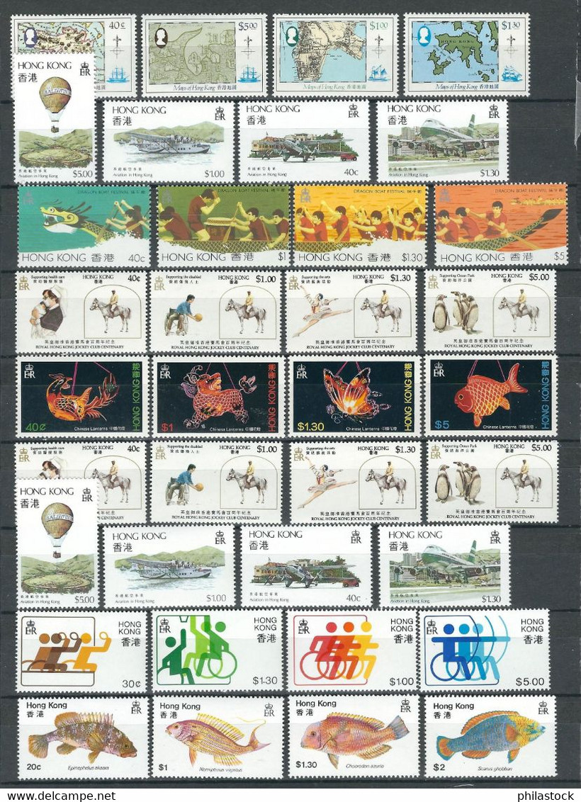 HONG-KONG Petit Lot Tous Les Timbres ** - Collections, Lots & Séries