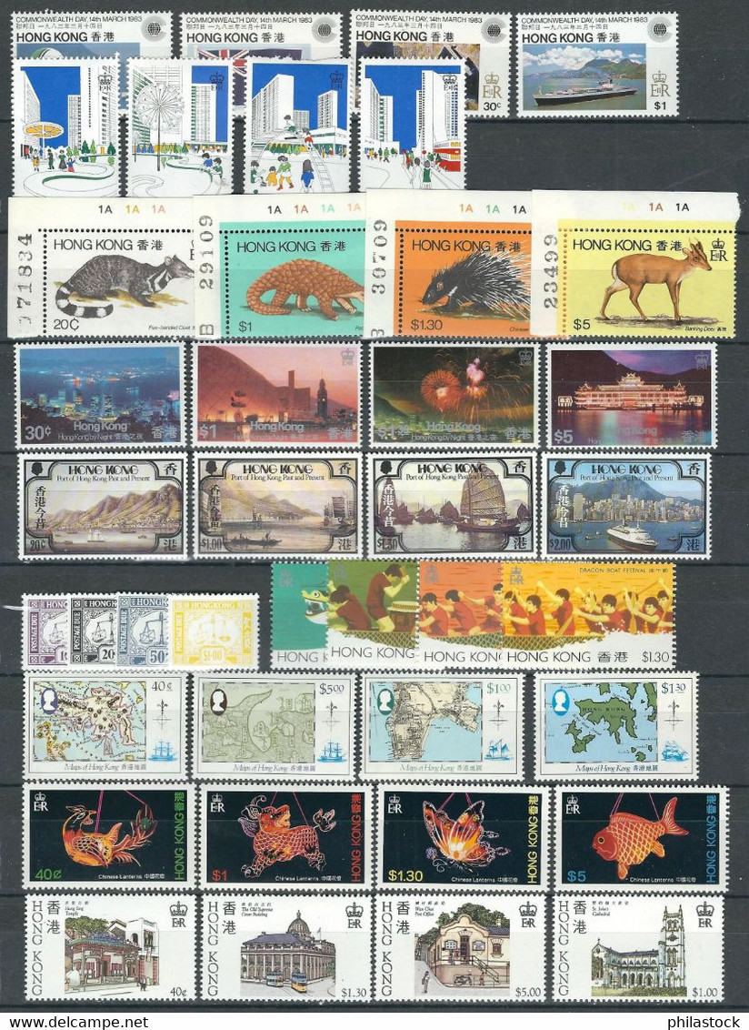 HONG-KONG Petit Lot Tous Les Timbres ** - Verzamelingen & Reeksen