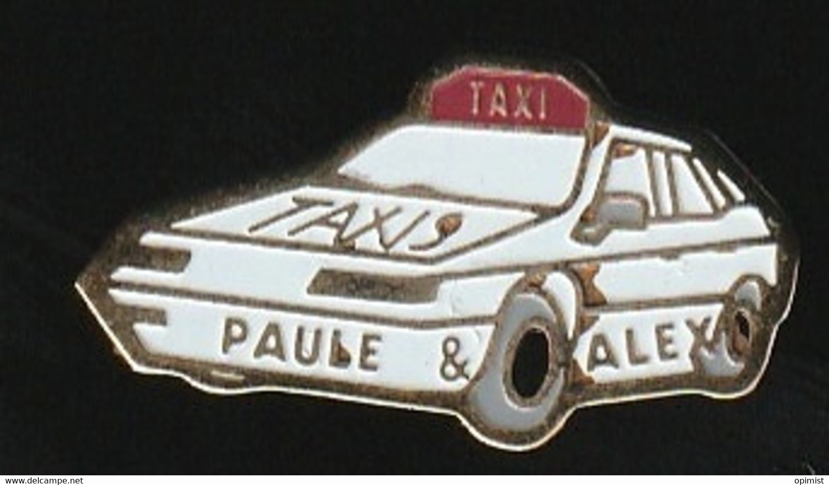 76010-Pin's-Taxi Paule Et Alex.sur Saint-Maximin-la-Sainte-Baume.Ambulance. - Médical
