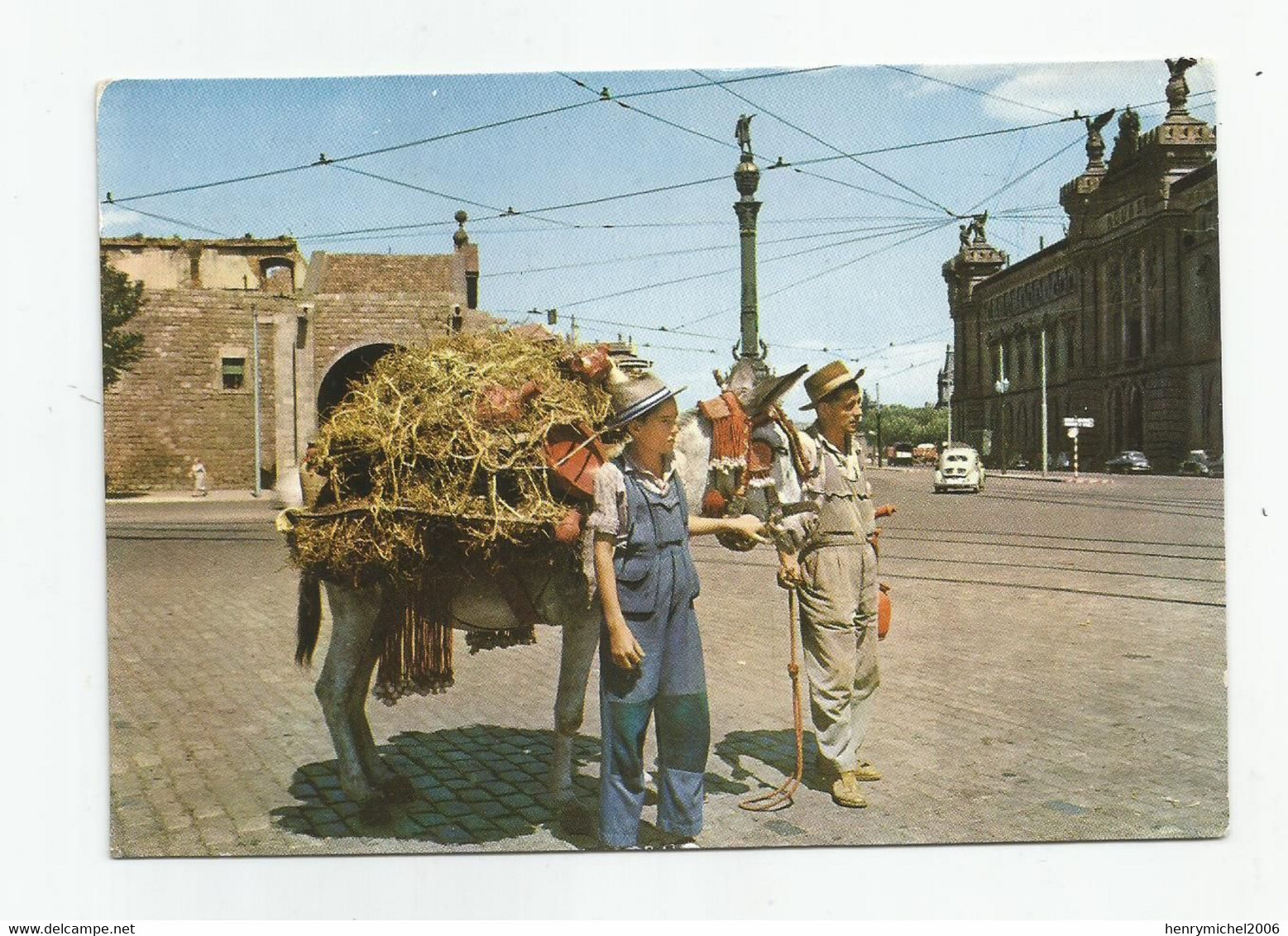 Espagne Espana Barcelona Botijeros Potier Marchand Ambulant Métier 1960 - Barcelona