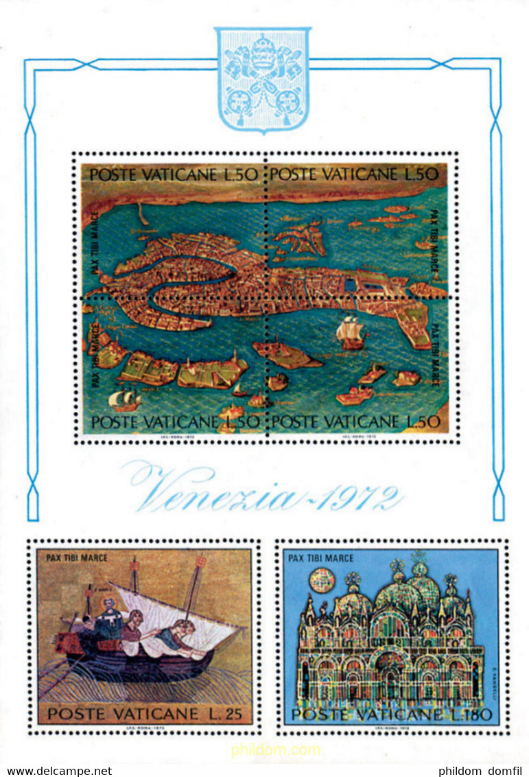 109079 MNH VATICANO 1972 UNESCO. SALVEMOS VENECIA - Oblitérés