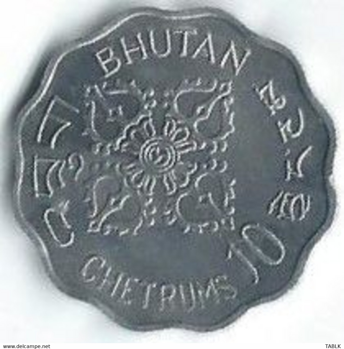 MM258 - BHUTAN - 10 CHETRUMS 1975 - Butan