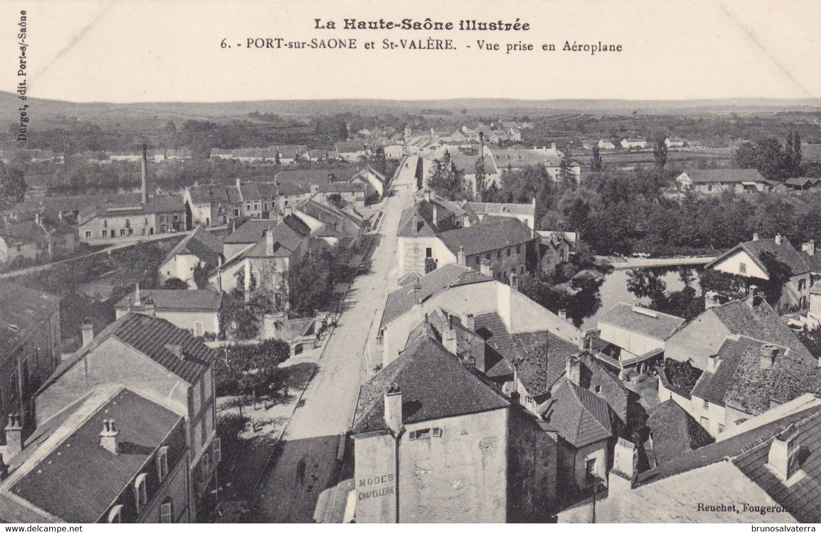 PORT SUR SAONE ET SAINT-VALERE - Vue Prise En Aéroplane - Très Bon état - Port-sur-Saône