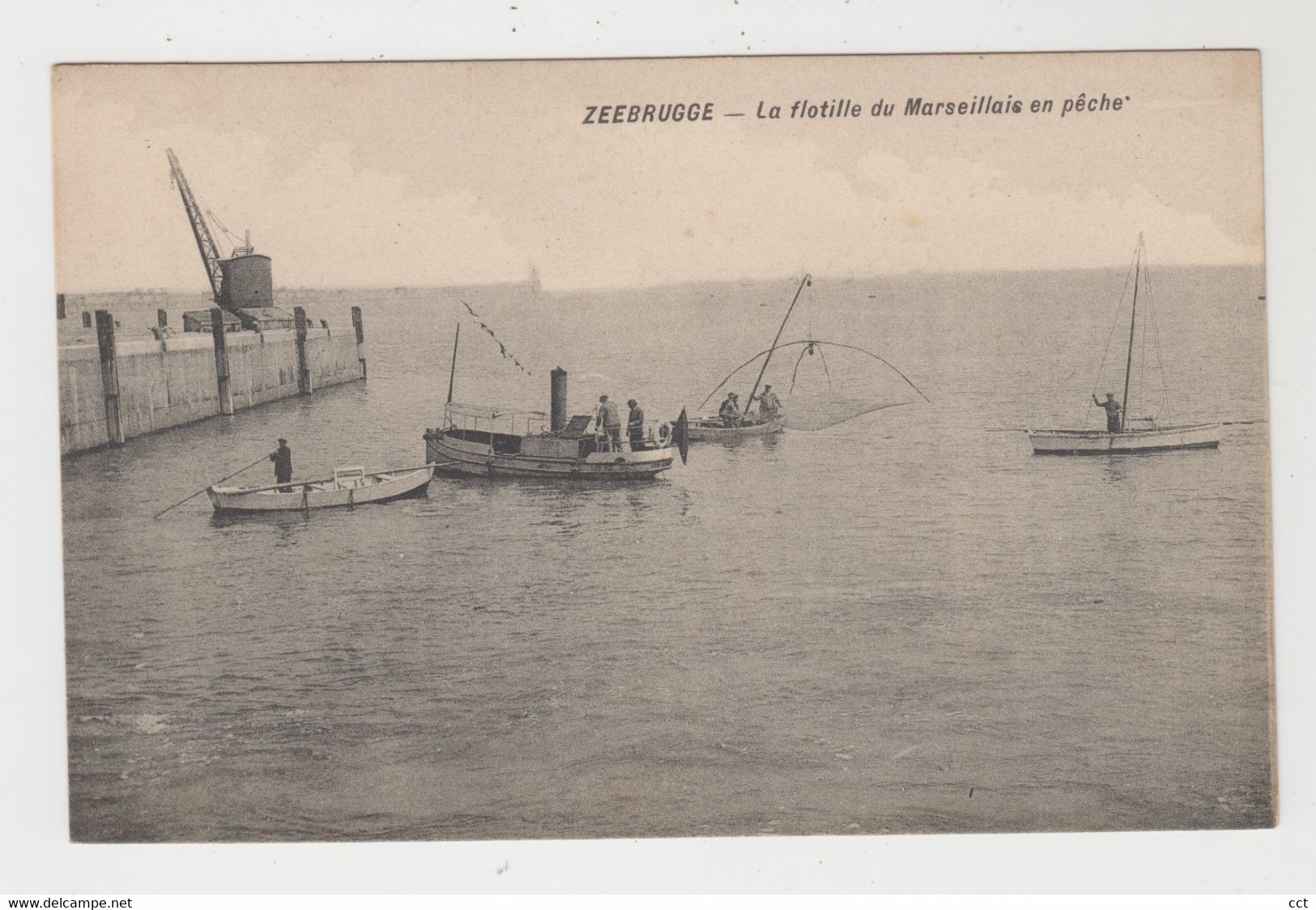 Zeebrugge   La Flotille Du Marseillais En Pêche  Edit Grand Bazar Parisien - Zeebrugge