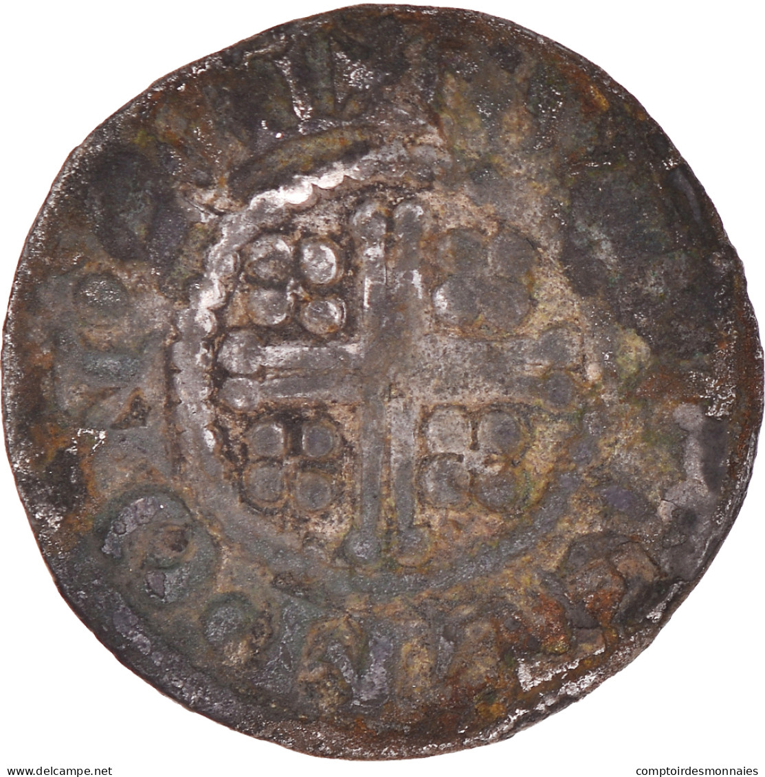 Monnaie, Grande-Bretagne, John, Penny, 1205-1207, Londres, TB+, Argent - 1066-1485: Hochmittelalter