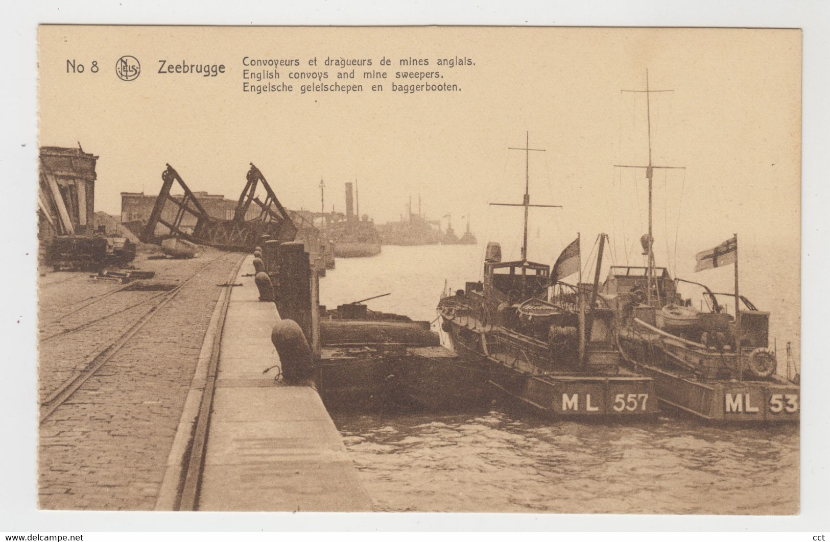 Zeebrugge    Convoyeurs Et Dragueurs De Mines Anglais    Edition J Revyn N° 8 - Zeebrugge