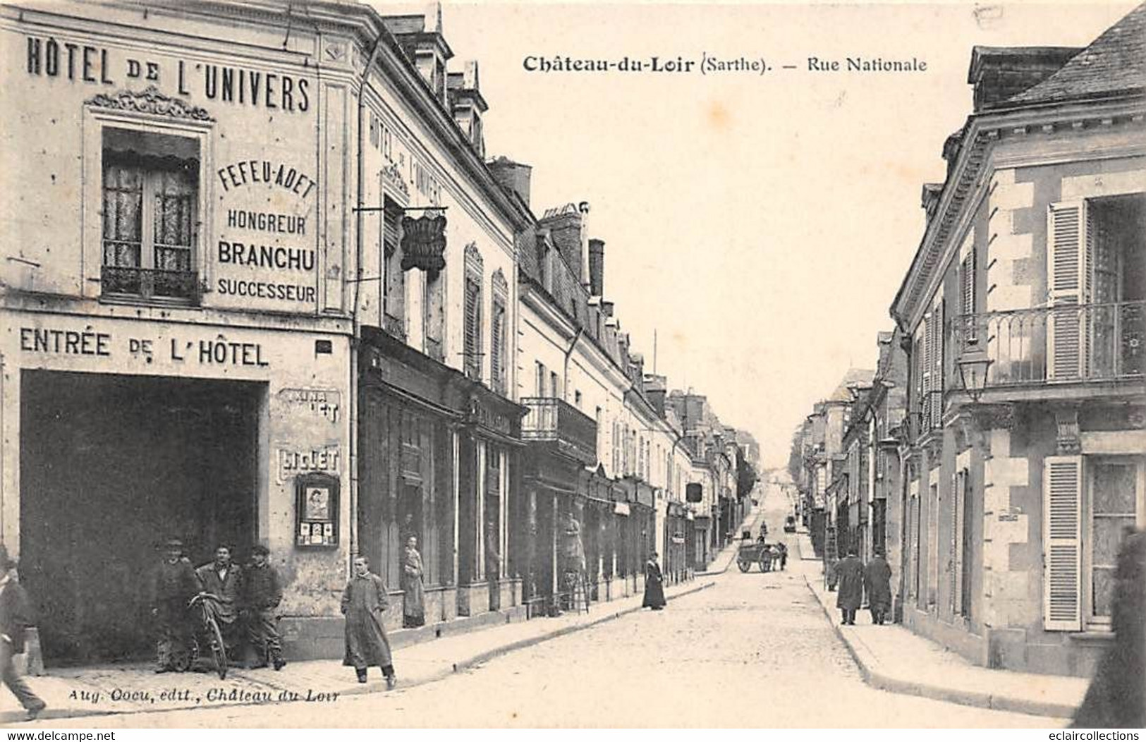 Château Du Loir          72         Rue Nationale . Hôtel De L'Univers  -  2  -  (voir Scan) - Chateau Du Loir