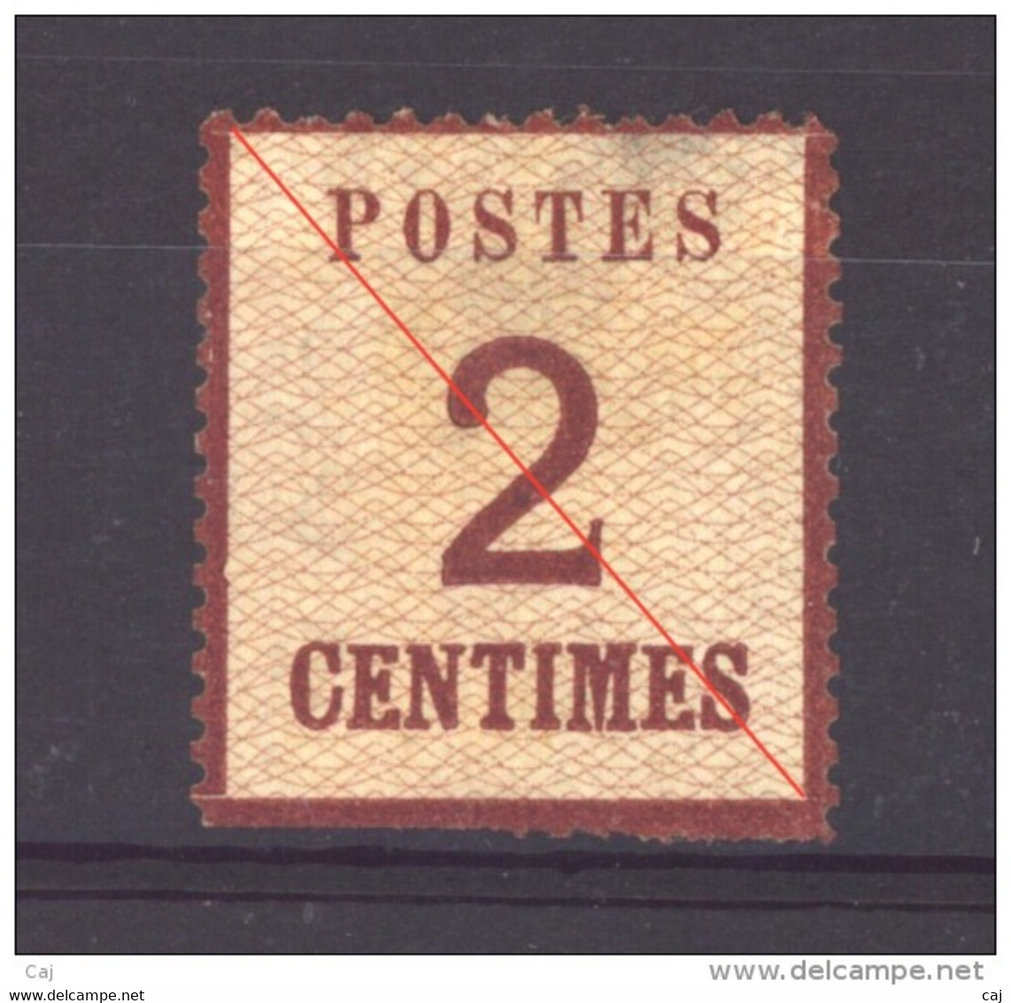 04843  -   France  -  Alsace - Lorraine :   Yv  2  (*) - Unused Stamps