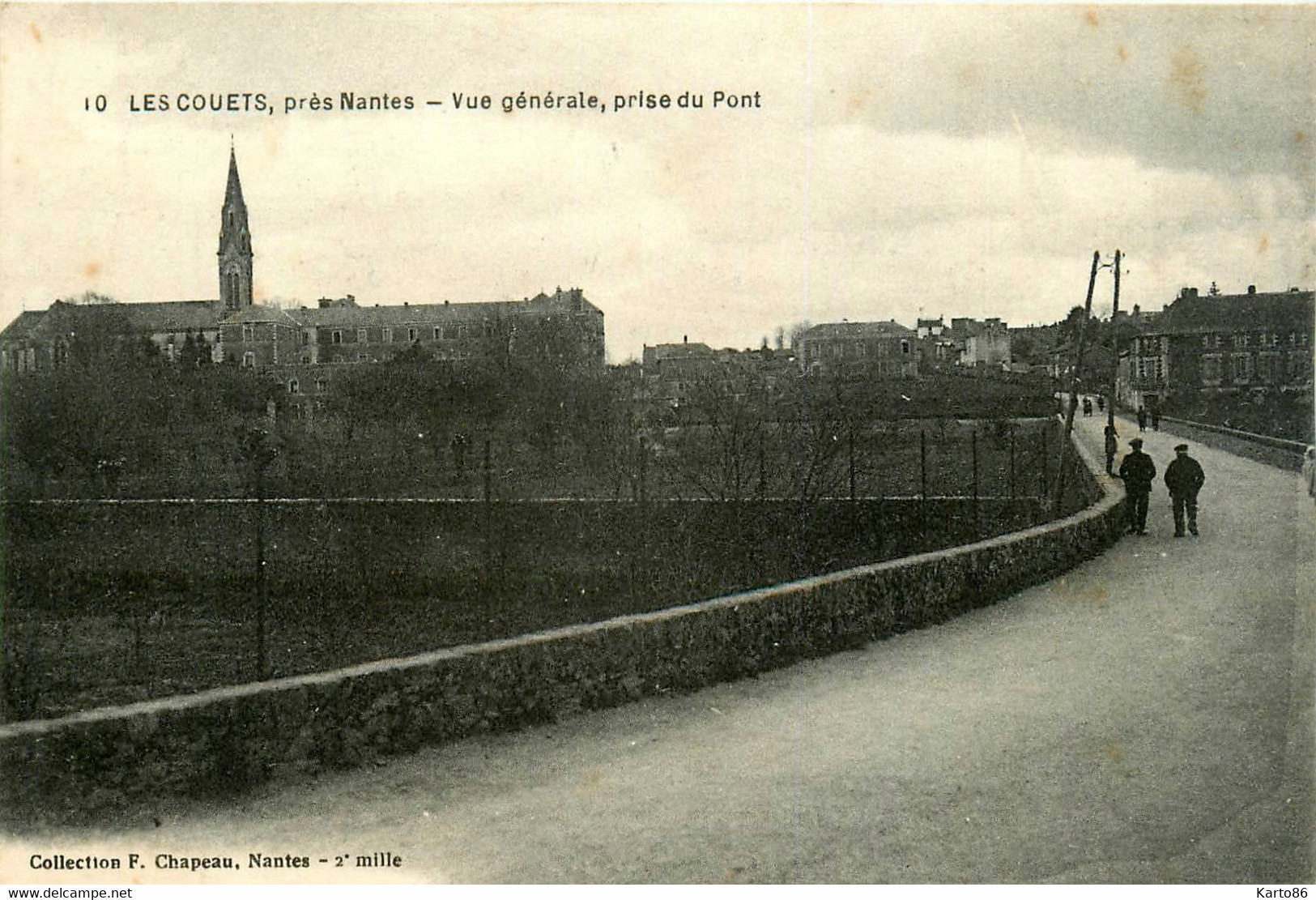 Bouguenais * Les Couets * Près Nantes * Route Et Vue Générale , Prise Du Pont - Bouguenais