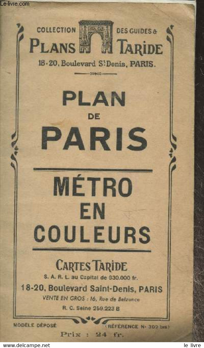 Plan De Paris - Métro En Couleurs. Nouveau Plan De Paris Avec Toutes Les Lignes Du Métropolitain - Collectif - 0 - Cartes/Atlas