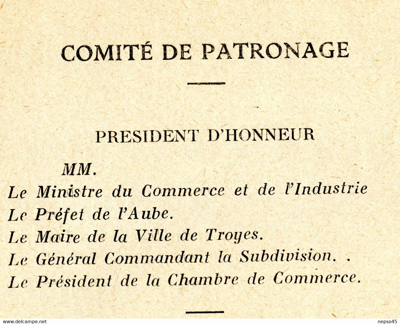 régionalisme.catalogue officiel.3ème Foire de Champagne.Ville de Troyes du 23 au 31 mars 1931.