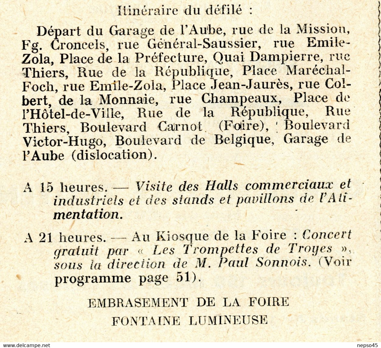 régionalisme.catalogue officiel.3ème Foire de Champagne.Ville de Troyes du 23 au 31 mars 1931.