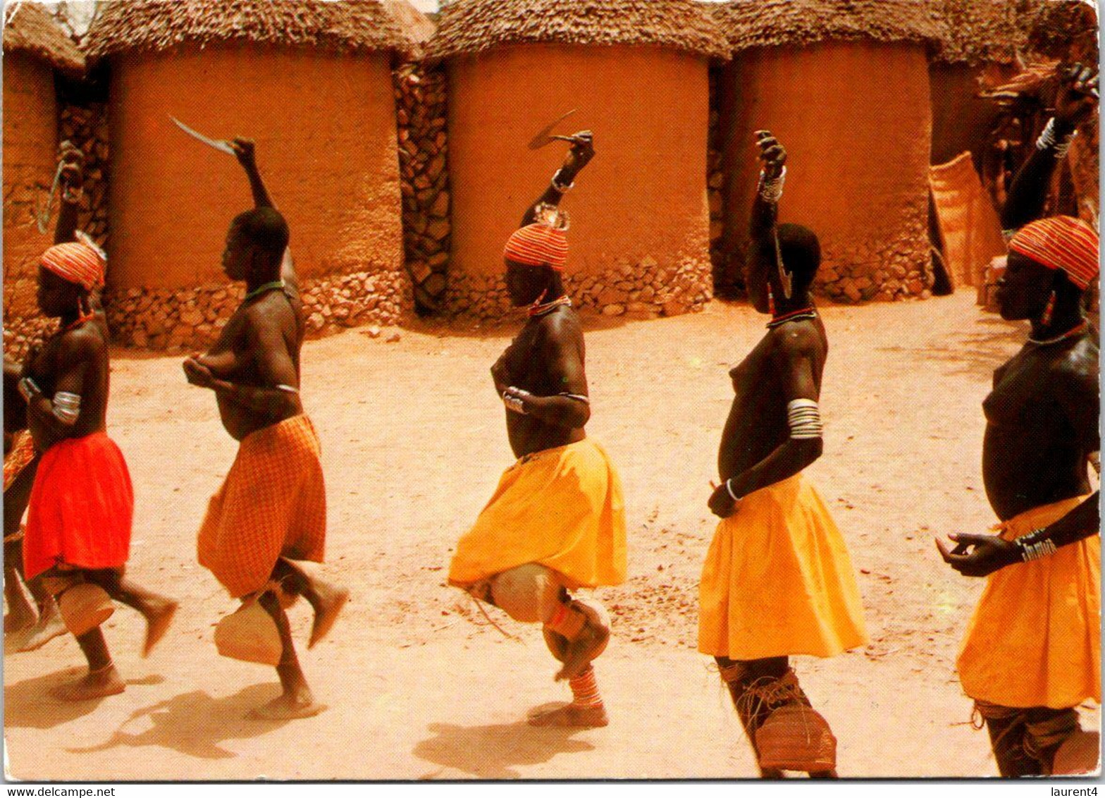 (3 M 28) Côte D'Ivoire Posted To France - African Village Dancer - Côte-d'Ivoire