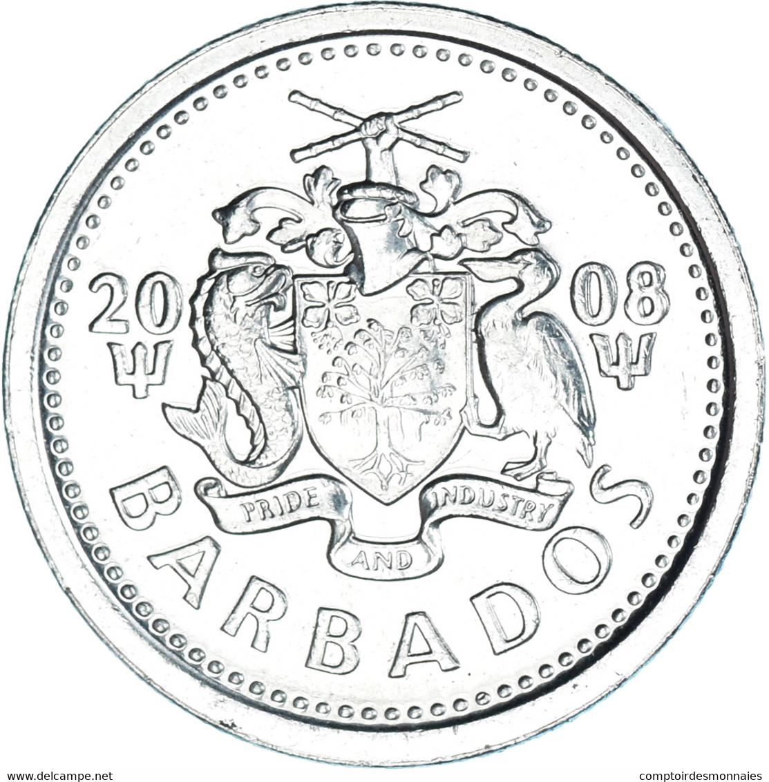 Monnaie, Barbade, 10 Cents, 2008 - Barbados (Barbuda)