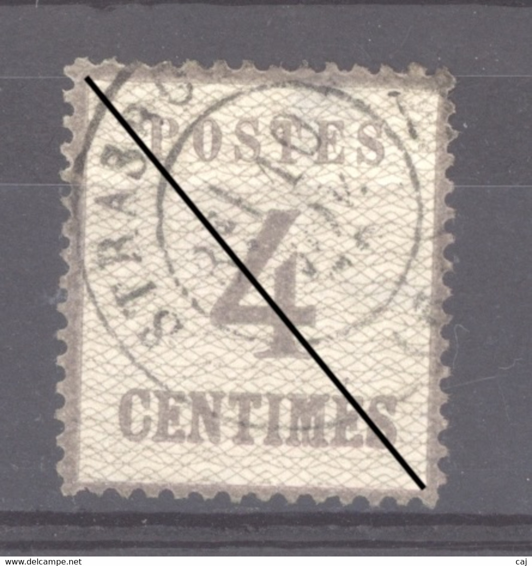 France  -  Alsace-Lorraine  :  Yv  3  (o)  Obl. Strasbourg - Unused Stamps