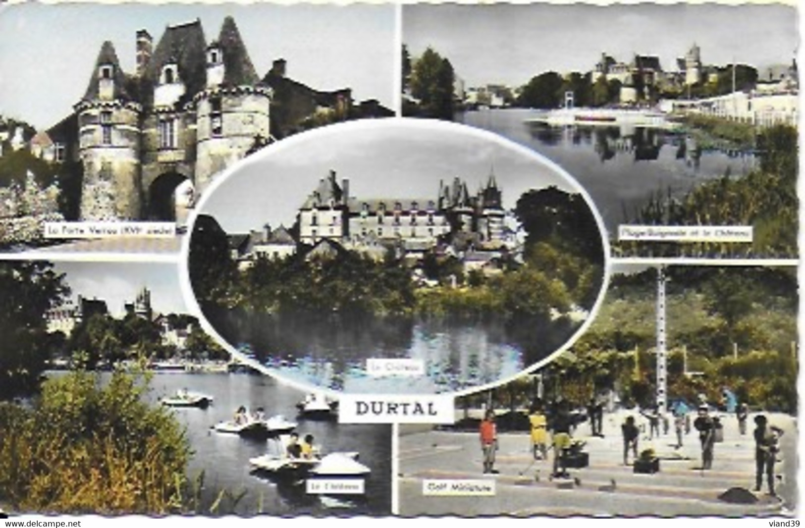 Durtal - Multi Vues - Cachet Poste Juillet 1970 - Durtal