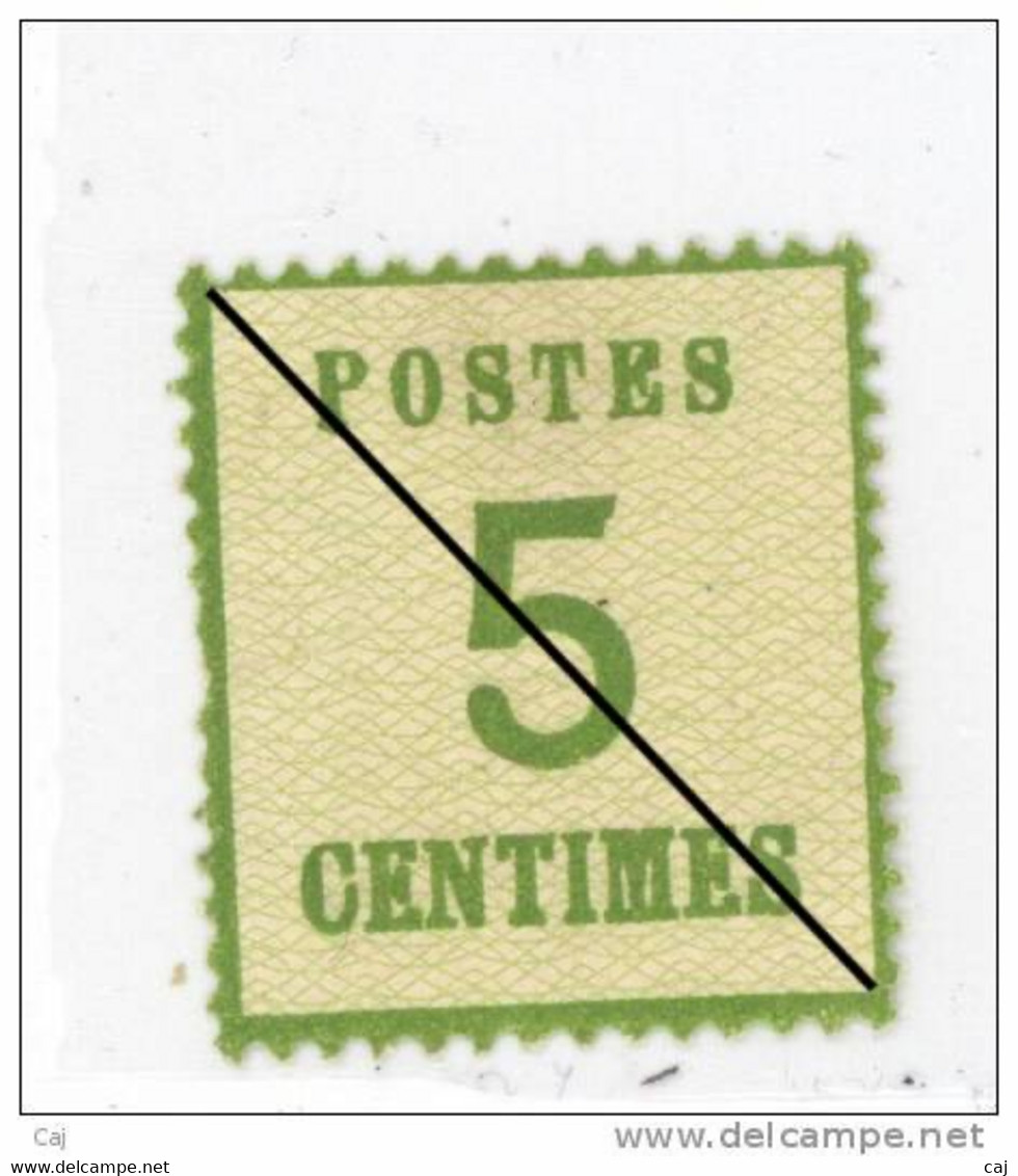 France  -  Alsace-Lorraine  :  Yv  4  (*)   , N3 - Unused Stamps