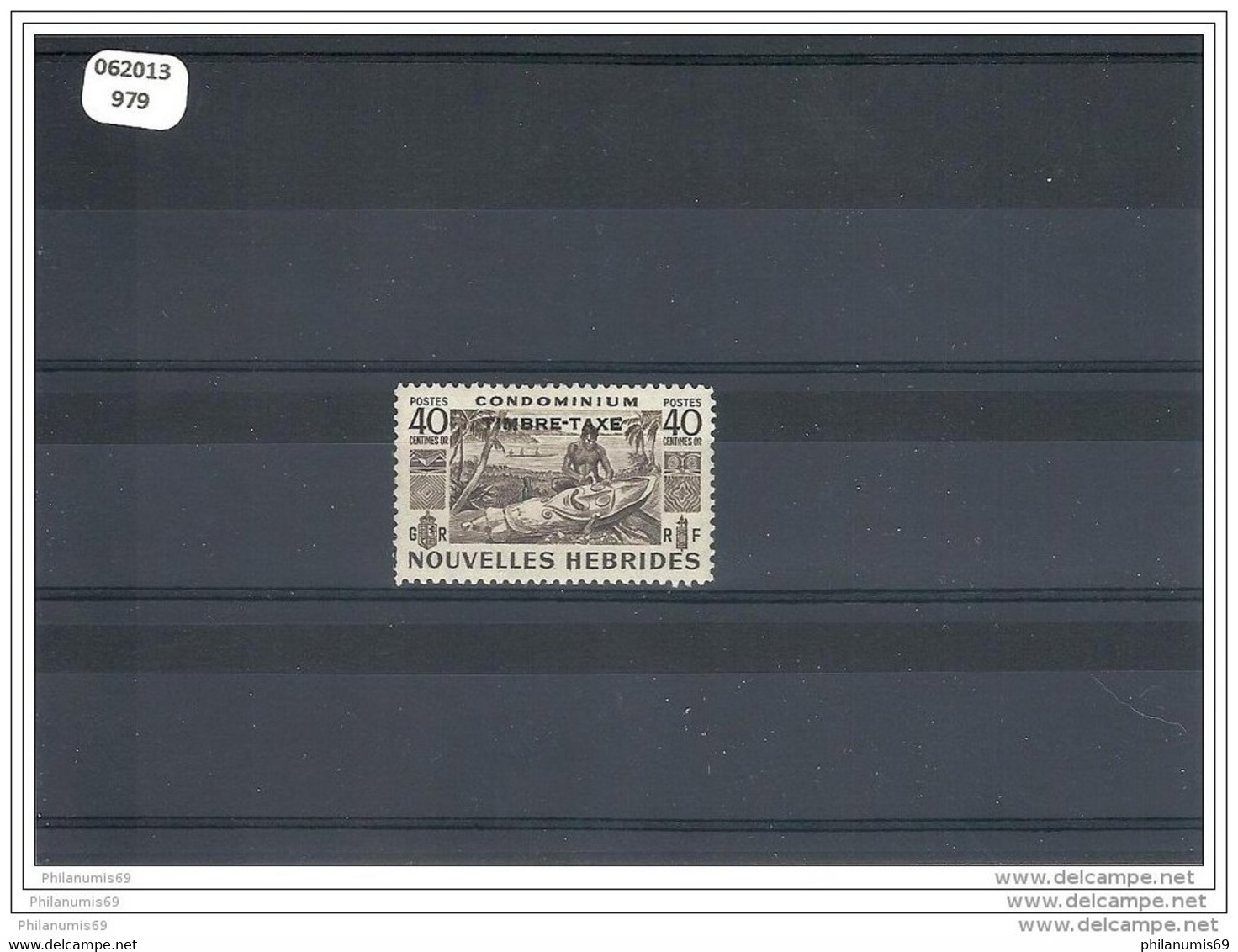 NVLLE-HEBRIDES 1953 - YT TT N° 29 NEUF AVEC CHARNIERE * (MLH) GOMME D&acute;ORIGINE TTB - Postage Due