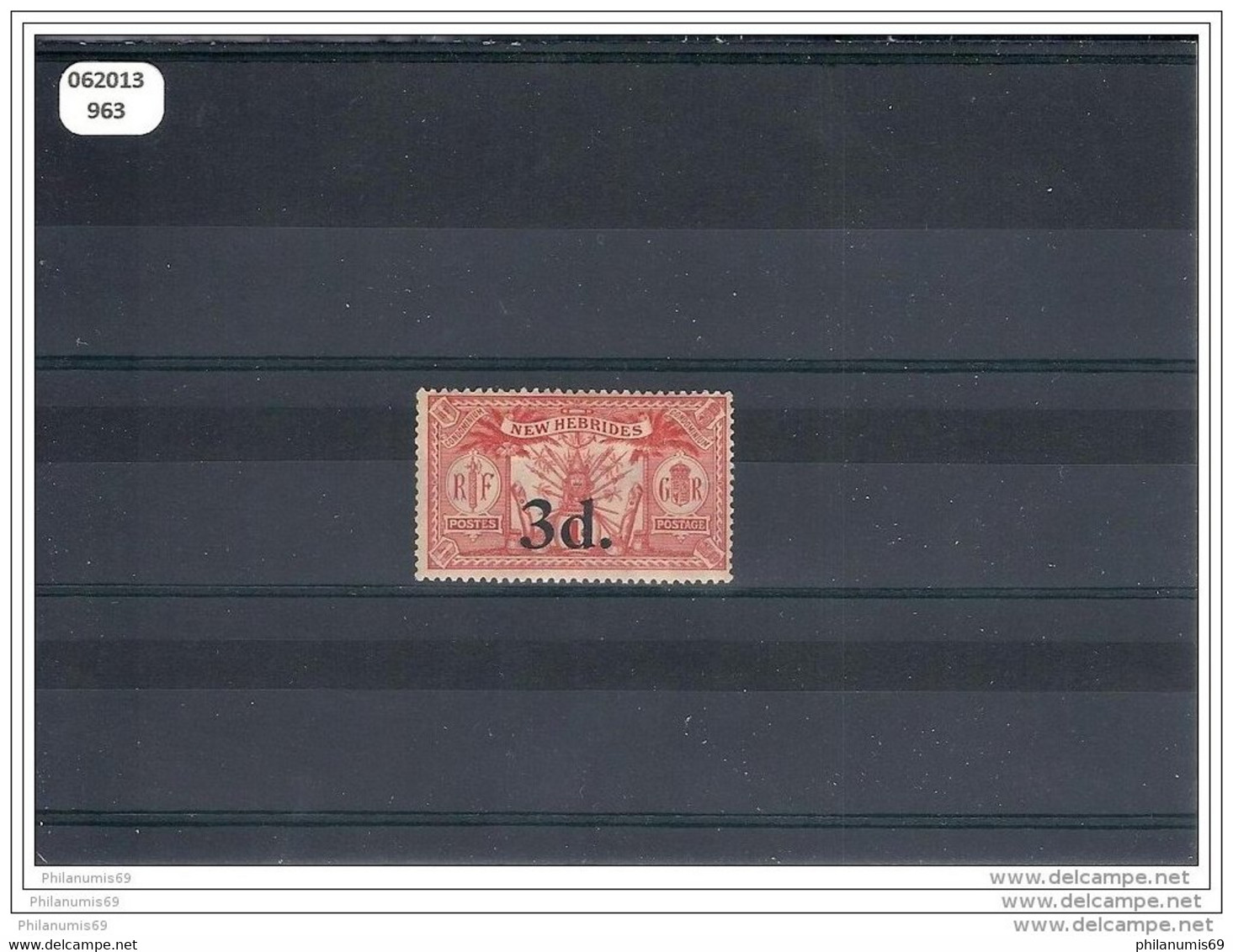 NVLLE-HEBRIDES 1921 - YT N° 78 NEUF AVEC CHARNIERE * (MLH) GOMME D&acute;ORIGINE TTB - Unused Stamps