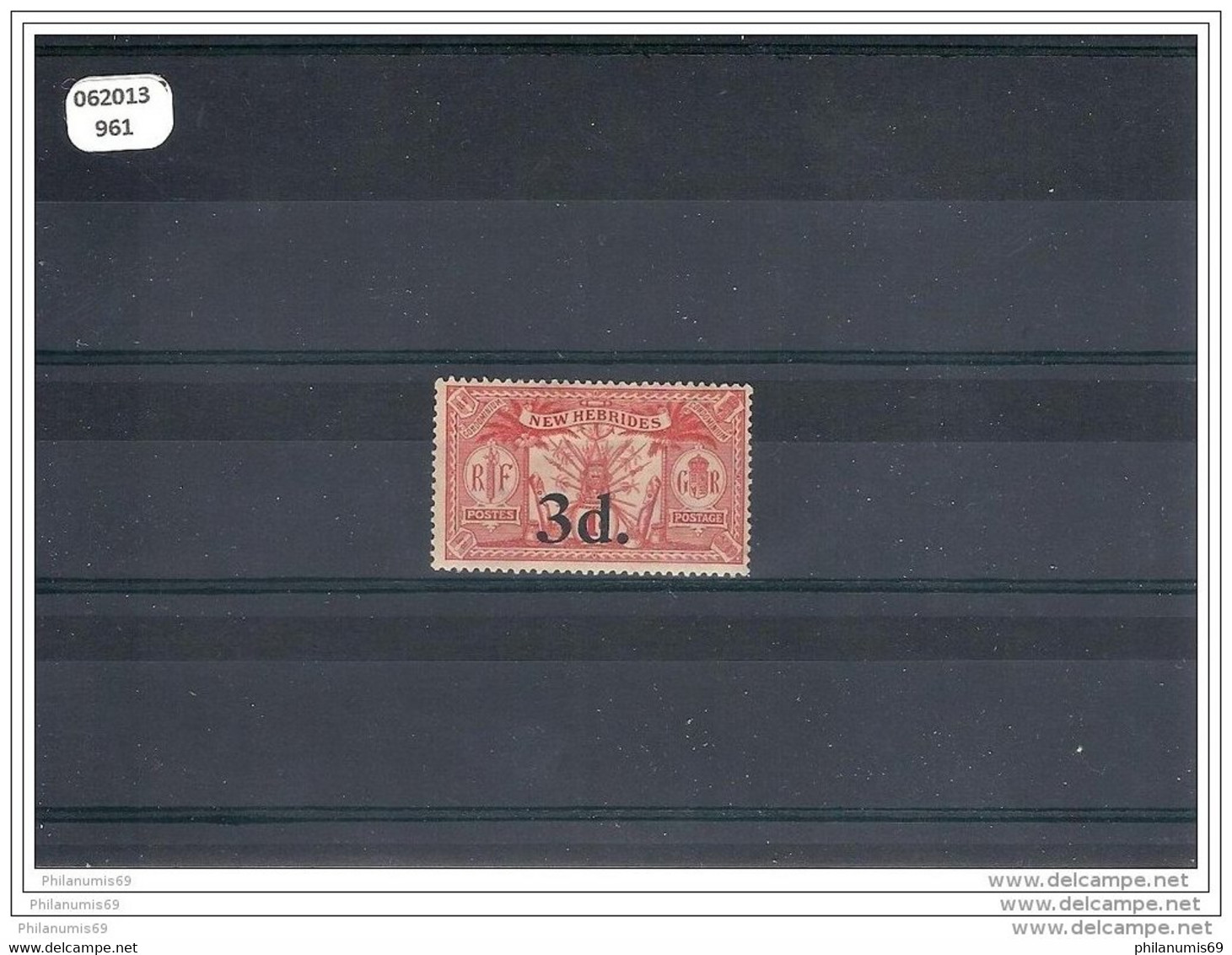 NVLLE-HEBRIDES 1921 - YT N° 78 NEUF AVEC CHARNIERE * (MLH) GOMME D&acute;ORIGINE TTB - Unused Stamps