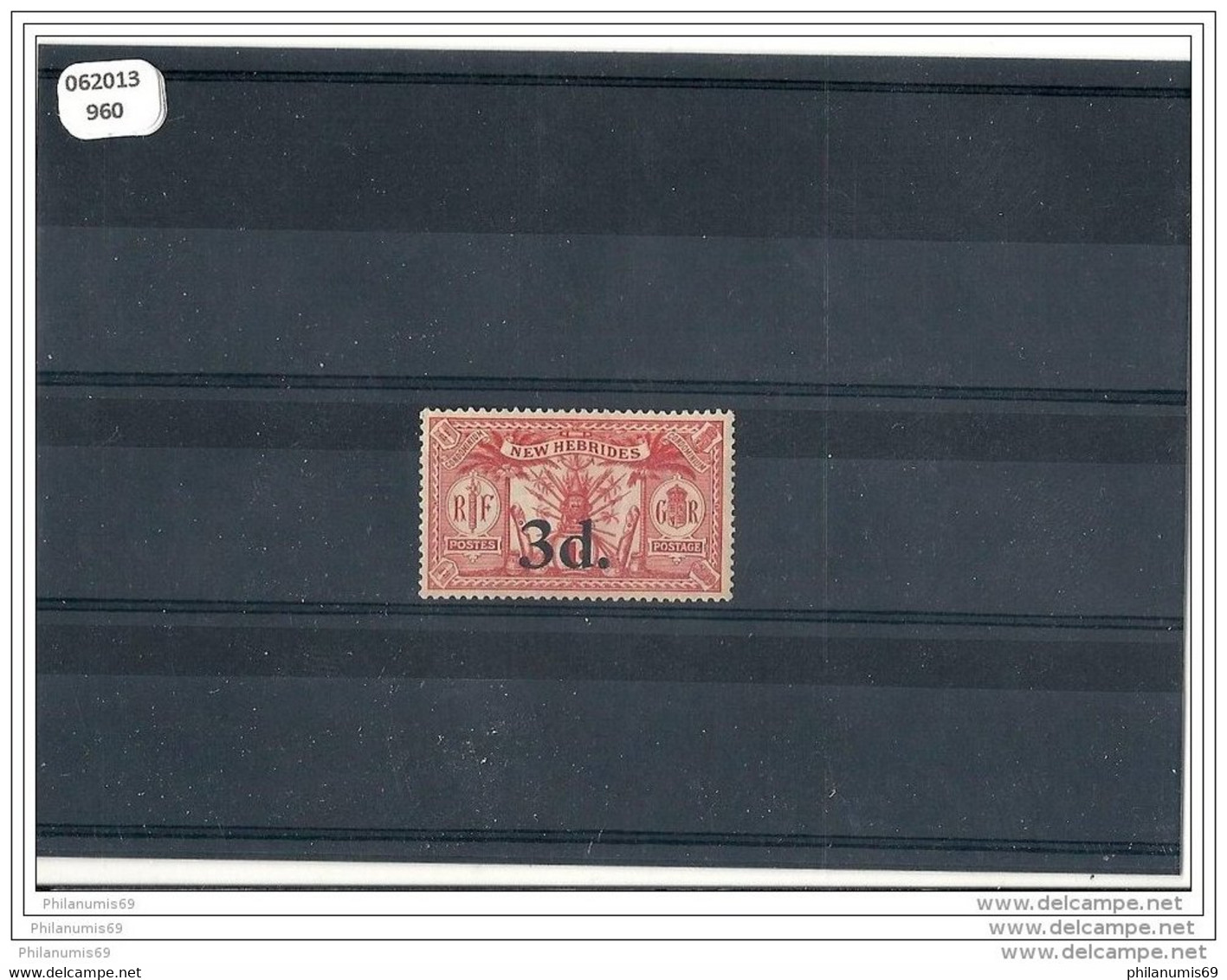 NVLLE-HEBRIDES 1921 - YT N° 78 NEUF AVEC CHARNIERE * (MLH) GOMME D&acute;ORIGINE TTB - Unused Stamps