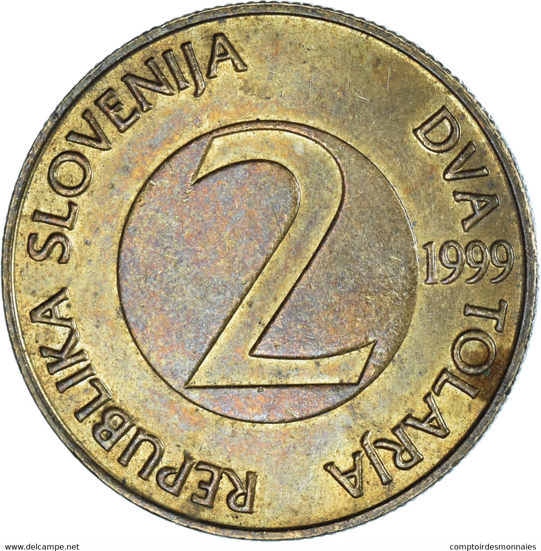 Monnaie, Slovénie, 2 Tolarja, 1999 - Slovénie