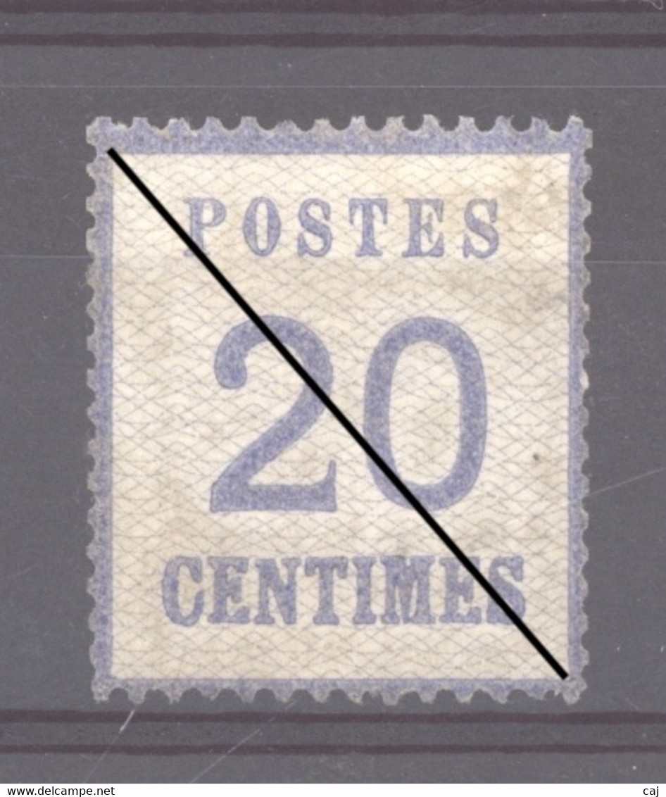 France  -  Alsace-Lorraine  :  Yv  6  (*)       ,   N2 - Unused Stamps