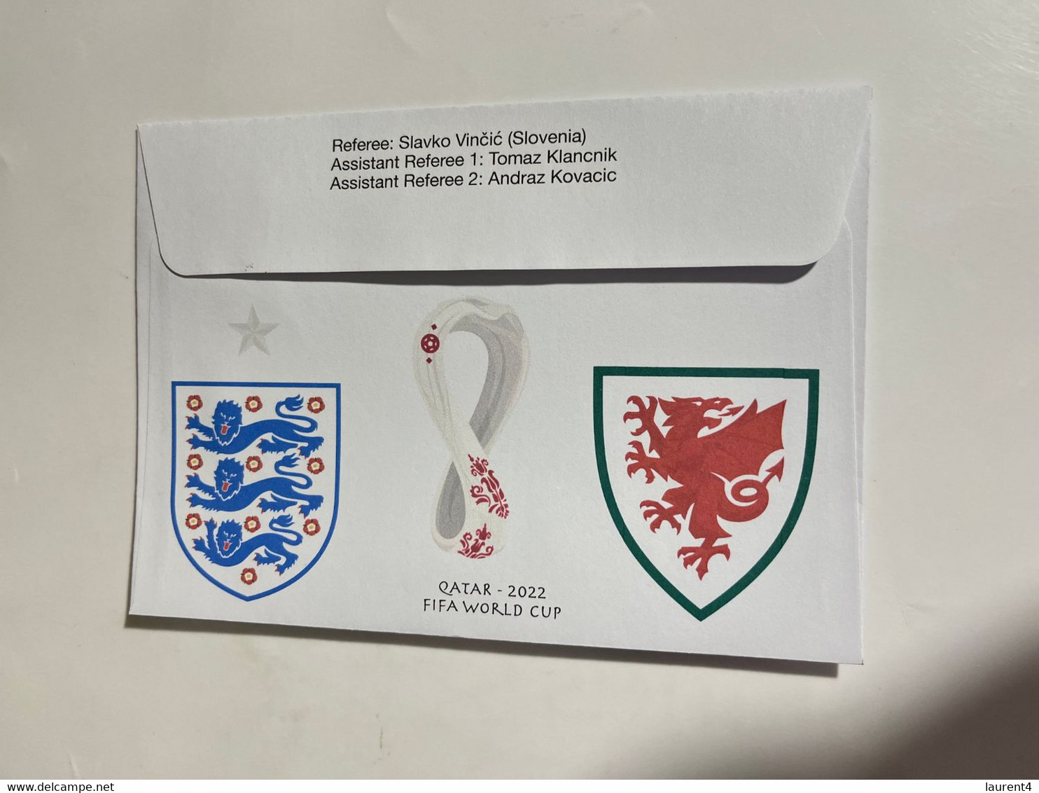 (3 M 24) FIFA World Cup Qatar 2022 - Wales V England - Cover With Autralian Platypus Stamp (29-11-2022) - 2022 – Qatar