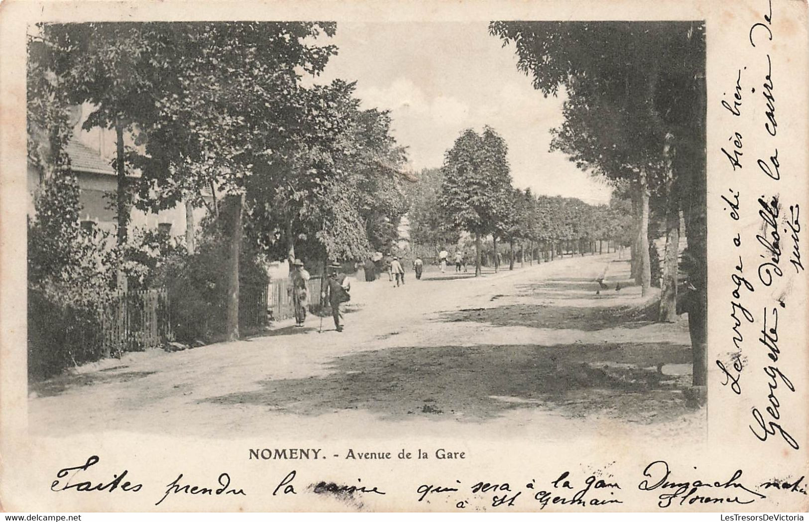 CPA Nomeny - Avenue De La Gare - Carte Precurseur - Taxe - 1904 - Nomeny