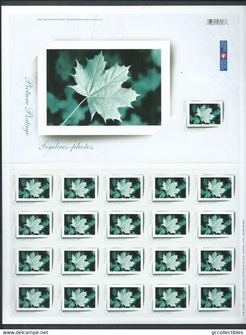 Canada - # 2064 Full Pane Of 21 -  Picture Postage / Picture Frame - Full Sheets & Multiples