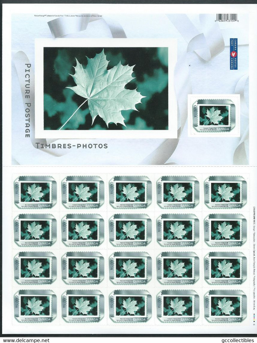 Canada - # 2063 Full Pane Of 21 -  Picture Postage / Silver Ribbon - Hojas Completas