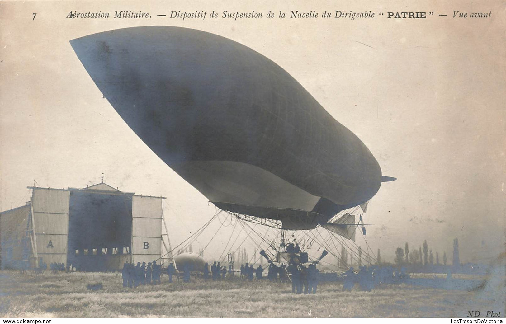 CPA Aerostation Militaire - Dispositif De Suspension De La Nacelle Du Dirigeable Patrie - Vue Avant - Zeppeline
