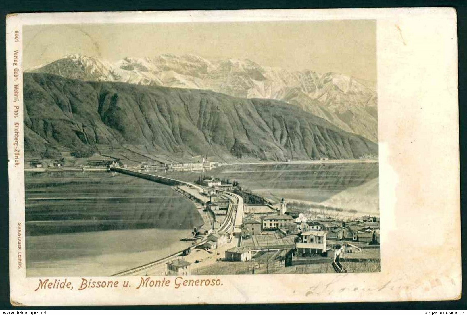 CLG061 - MELIDE BISSONE U .  MONTE GENEROSO - CANTON TICINO TESSIN 1900 CIRCA - Bissone