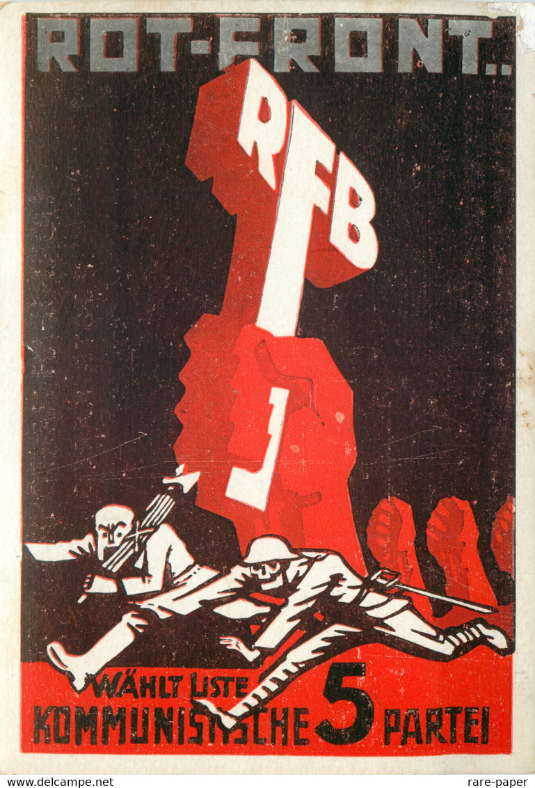 Soviet Propaganda Postcard 1930s "Poster Art Of The German Communist Party" Series No.8 - Parteien & Wahlen